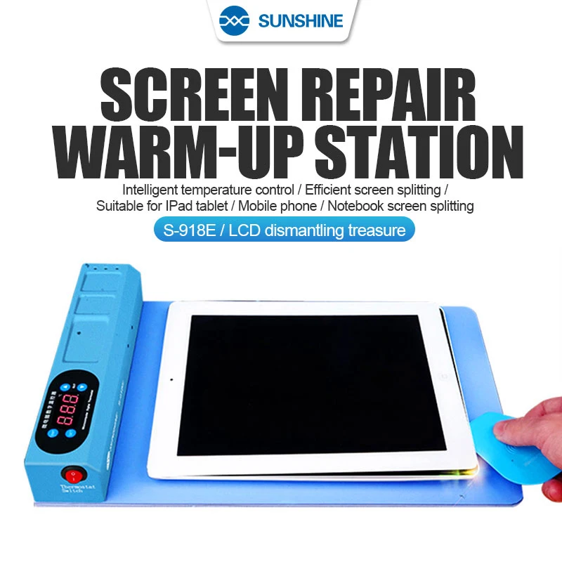 SUNSHINE S-918E LCD Blue Screen Splitter Heating Stage Separator Pad For iPhone iPad LCD Screen Separator Tool
SUNSHINE S-918E LCD Blue Screen Splitter Heating Stage Separator Pad For iPhone iPad LCD Screen Separator Tool
