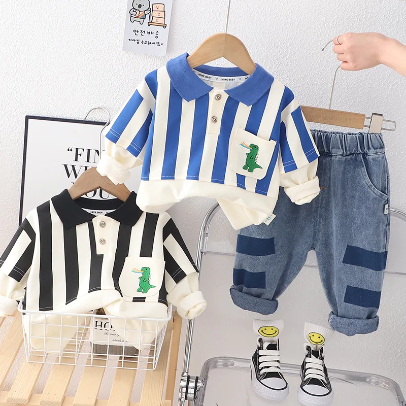 Boys Clothes Sets Spring Autumn Children Cotton Sweatshirts Denim Pants 2pcs Tracksuits For Baby 1 To 5 Years Kids Sports Suit
Boys Clothes Sets Spring Autumn Children Cotton Sweatshirts Denim Pants 2pcs Tracksuits For Baby 1 To 5 Years Kids Sports Suit