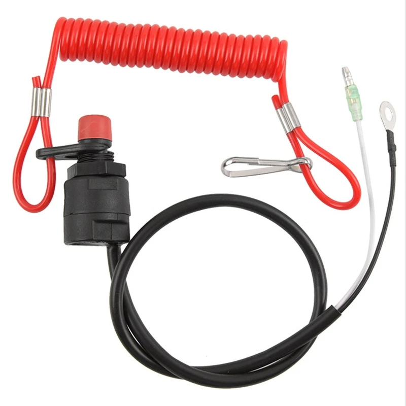 Universal Boat Outboard Engine Motor Lanyard Kill Urgent Stop Switch Safety Tether Lanyard Fits for Marine ATV Boat Bike
Universal Boat Outboard Engine Motor Lanyard Kill Urgent Stop Switch Safety Tether Lanyard Fits for Marine ATV Boat Bike