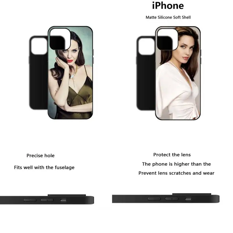 Angelina Jolie Phone Case Shockproof Case Soft For Iphone 6 6s 7 8 Plus Xr X Xs 11 12 13 Mini Pro Max Black Silicone Case
Angelina Jolie Phone Case Shockproof Case Soft For Iphone 6 6s 7 8 Plus Xr X Xs 11 12 13 Mini Pro Max Black Silicone Case