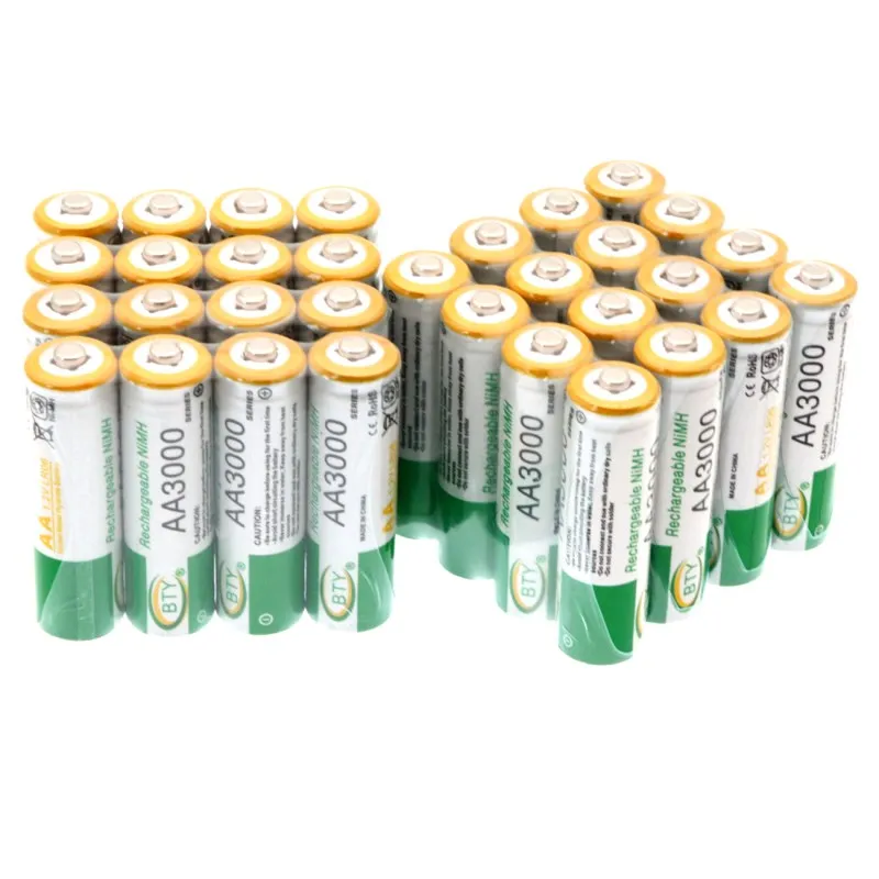100% New AA 3000mAh 1.2 V Rechargeable Battery NI-MH 1.2V batteries Rechargeable 2A Battery
100% New AA 3000mAh 1.2 V Rechargeable Battery NI-MH 1.2V batteries Rechargeable 2A Battery