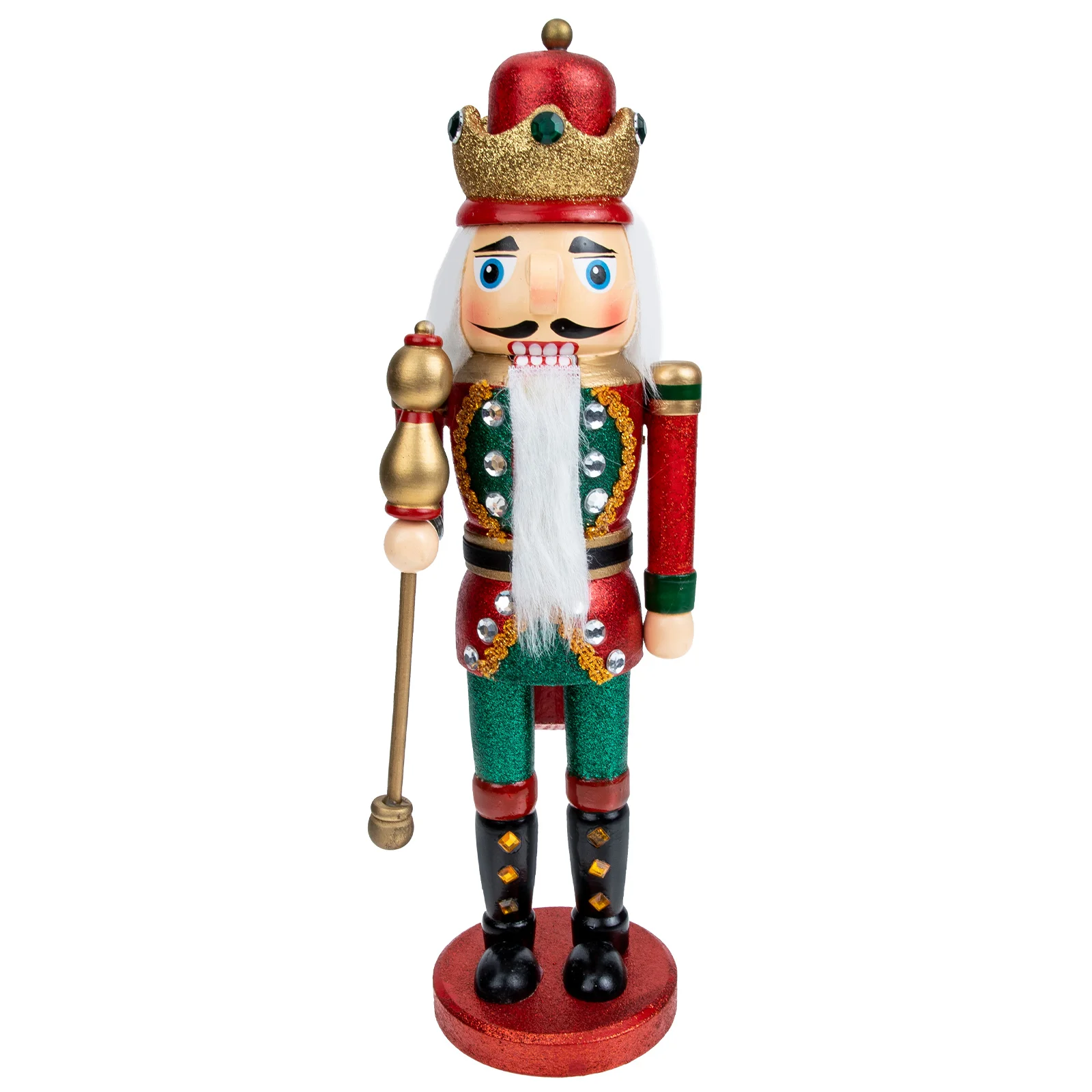 35cm Wooden Nutcracker Puppet Figurine Walnuts Soldier Doll Handcraft Ornament New Year Desktop Decoration Navidad
35cm Wooden Nutcracker Puppet Figurine Walnuts Soldier Doll Handcraft Ornament New Year Desktop Decoration Navidad