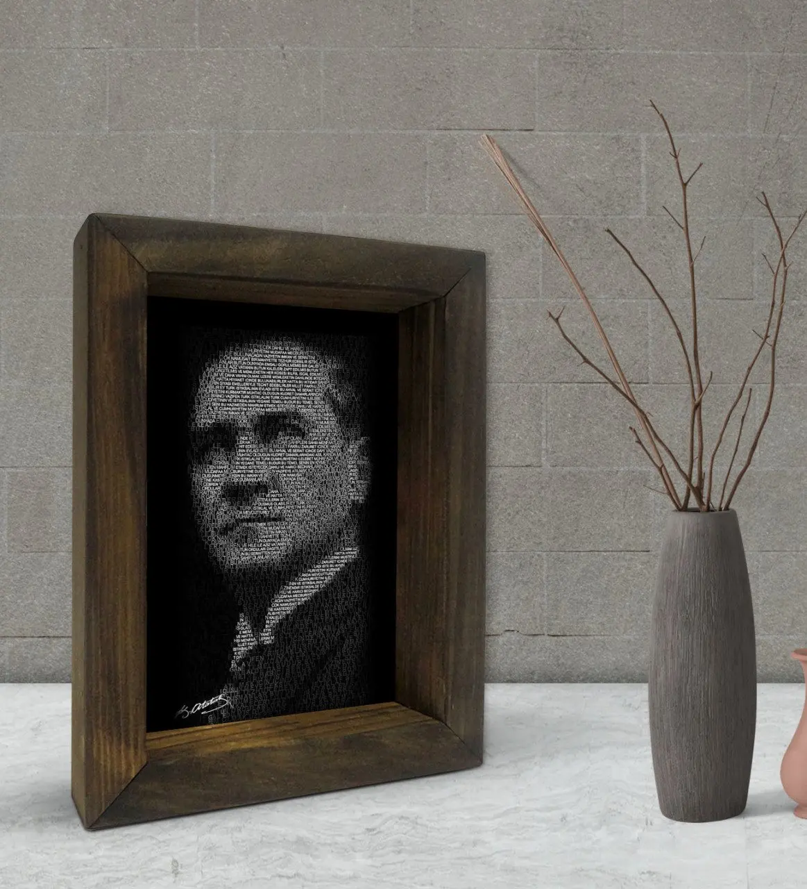 BK Подарочный дизайн Ataturk, декоративная рама из натурального массива дерева 15x20 см-11
BK Подарочный дизайн Ataturk, декоративная рама из натурального массива дерева 15x20 см-11