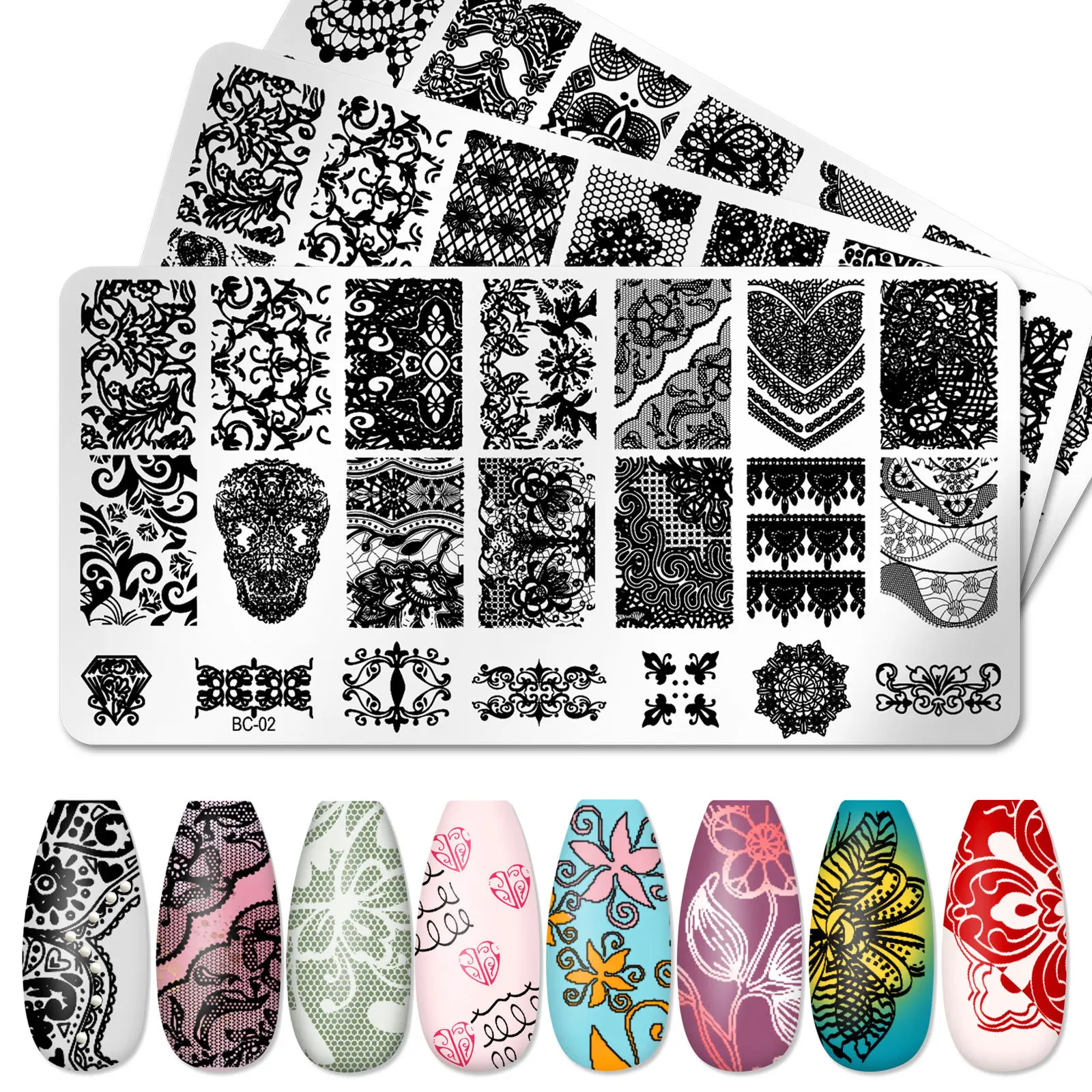 HEALLOR 12*6cm Nail Art Templates Stamping Plate DIY Nails Accesories Design Flower Animal Lace Stamp Templates Plates for Nails
HEALLOR 12*6cm Nail Art Templates Stamping Plate DIY Nails Accesories Design Flower Animal Lace Stamp Templates Plates for Nails