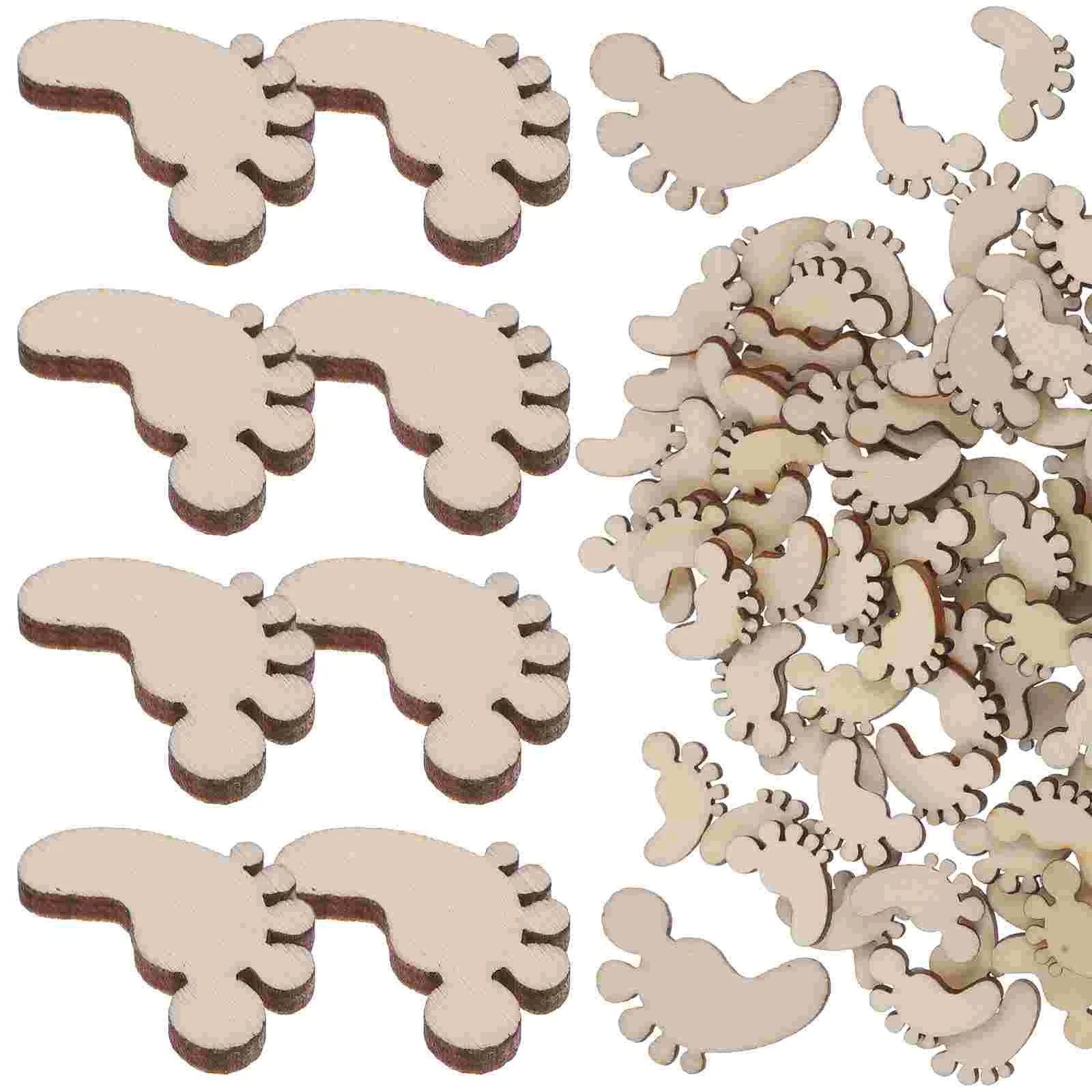 100pcs Cartoon Foot Shape Wooden Pieces Cutouts Craft Embellishments Wood Ornament Manual Accessories for DIY
100pcs Cartoon Foot Shape Wooden Pieces Cutouts Craft Embellishments Wood Ornament Manual Accessories for DIY