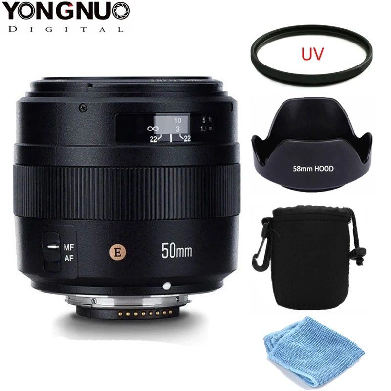 

Стандартный основной объектив YONGNUO YN 50 мм 50 мм F1.4N F1.4 E AF/MF для Nikon D3400 D5300 D7200 D750 D5600 D3200 D7100 D3300 D7200 D850