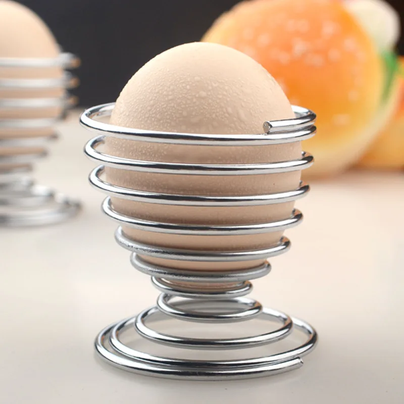 Egg Cup Boiled Eggs Holder Spiral Kitchen Breakfast Tray Spring Beauty Egg Bracket Stainless Steel Cooking Tool Accessories
Egg Cup Boiled Eggs Holder Spiral Kitchen Breakfast Tray Spring Beauty Egg Bracket Stainless Steel Cooking Tool Accessories