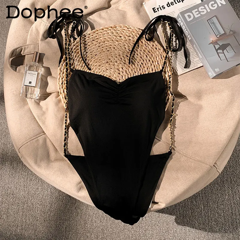 Sexy Halter Jumpsuit Spaghetti-Strap Camisole Bikini Set Women 2022 Summer New Outer Wear Beachwear Swimsuit Bikini Bathing Suit
Sexy Halter Jumpsuit Spaghetti-Strap Camisole Bikini Set Women 2022 Summer New Outer Wear Beachwear Swimsuit Bikini Bathing Suit