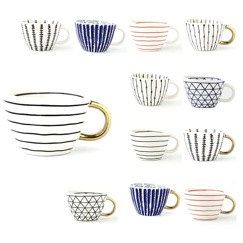 Geometric Ceramic Cup Hand Painted Capacity Water Handle Cup Irregular Milk Office Coffee Cup Gift Home Decor
Geometric Ceramic Cup Hand Painted Capacity Water Handle Cup Irregular Milk Office Coffee Cup Gift Home Decor