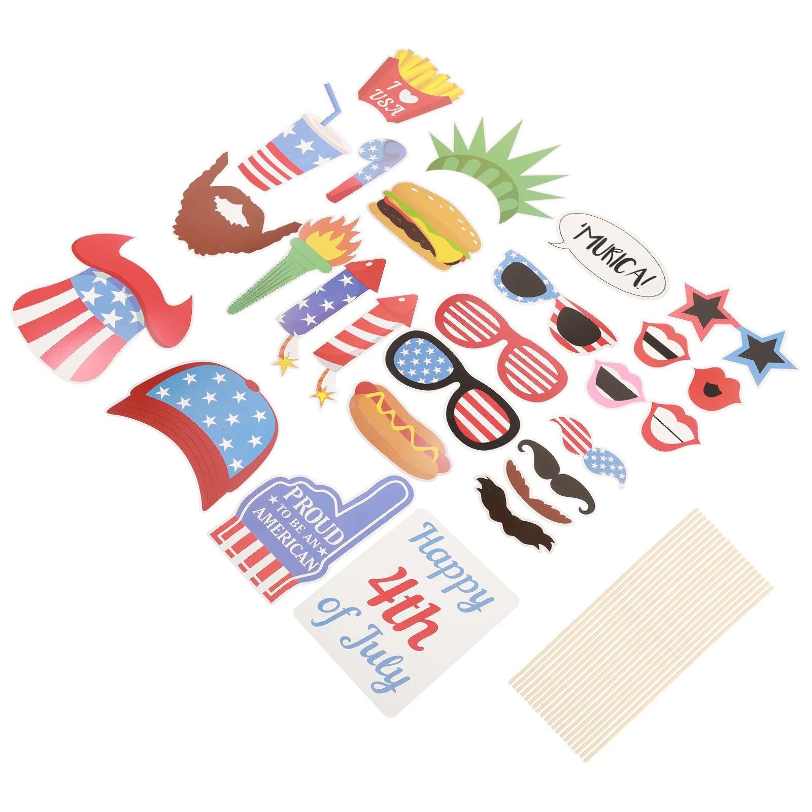27 Pcs Makeup Glasses Patriotic Decoration Flag Independence Day Photo Booth Bamboo Photo Booth Props Independence Day
27 Pcs Makeup Glasses Patriotic Decoration Flag Independence Day Photo Booth Bamboo Photo Booth Props Independence Day