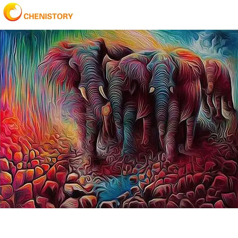 CHENISTORY Full Square/Round Diamond Painting Abstract Elephant Diamond Embroidery Mosaic Animals Arts And Crafts Decoration Fo
CHENISTORY Full Square/Round Diamond Painting Abstract Elephant Diamond Embroidery Mosaic Animals Arts And Crafts Decoration Fo