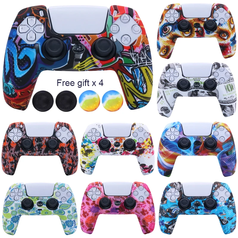 Soft Silicone Protective Case For PS5 Controller Gamepad Skin Cases Cover Shell For Playstation 5 Joystick with Stick Grip Caps
Soft Silicone Protective Case For PS5 Controller Gamepad Skin Cases Cover Shell For Playstation 5 Joystick with Stick Grip Caps