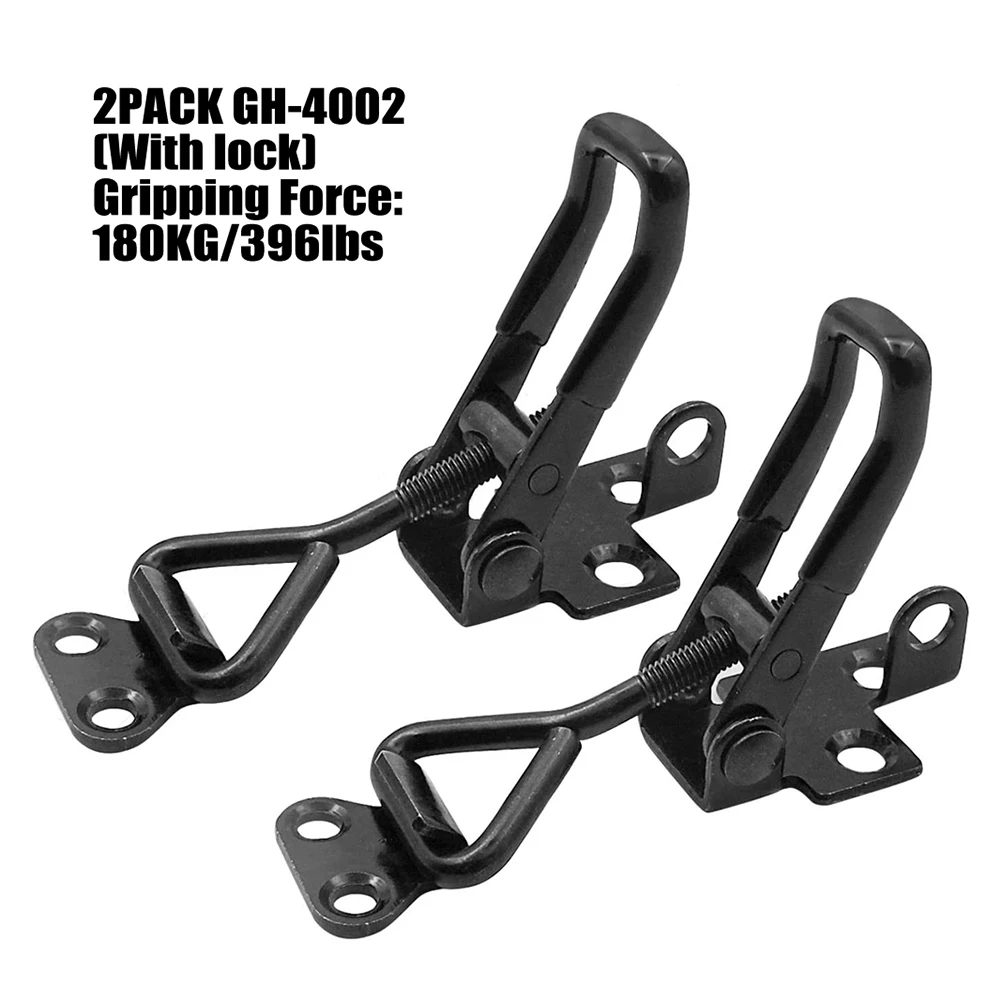 2PCS GH-4002 Toggle Clamps HCS Quick Fixture Adjustable Toggle Clamp Toggle Catch Latch Steel Hasp Catch Clip
2PCS GH-4002 Toggle Clamps HCS Quick Fixture Adjustable Toggle Clamp Toggle Catch Latch Steel Hasp Catch Clip