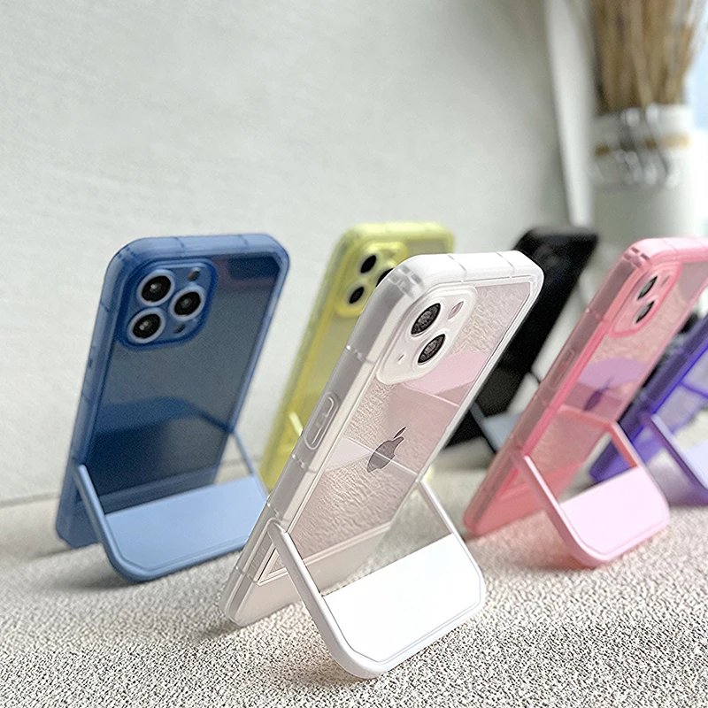 Luxury Holder Stand Bracket Transparent Silicone Phone Case For iPhone 14 13 12 Pro Max 11 7 8 Plus X XS XR SE3 Clear Soft Cover
Luxury Holder Stand Bracket Transparent Silicone Phone Case For iPhone 14 13 12 Pro Max 11 7 8 Plus X XS XR SE3 Clear Soft Cover