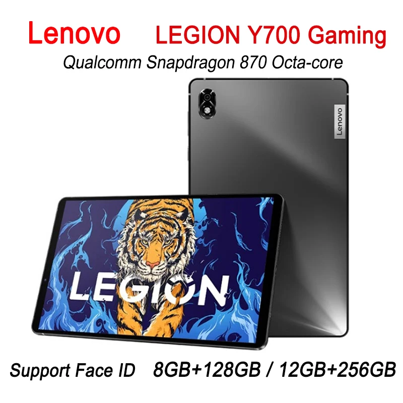 

Original Lenovo LEGION Y700 Gaming Tablet TB-9707F 8.8'' Qualcomm Snapdragon 870 Octa Core 8GB+128GB /12GB+256GB Face ID 6550mAh