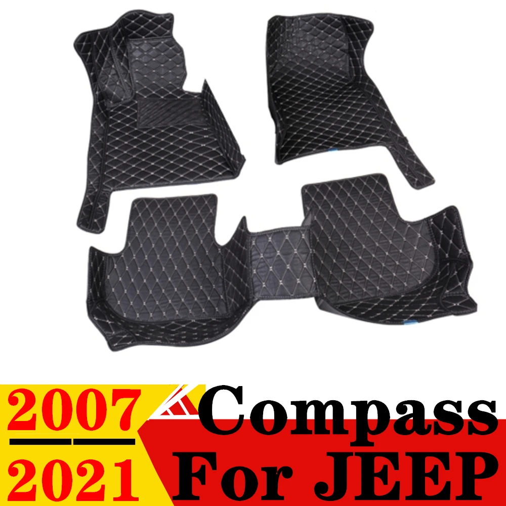 Car Floor Mats For JEEP Compass 2007 2008-2021 Waterproof XPE Leather Custom Fit Front & Rear FloorLiner Cover Auto Parts Carpet 
Car Floor Mats For JEEP Compass 2007 2008-2021 Waterproof XPE Leather Custom Fit Front & Rear FloorLiner Cover Auto Parts Carpet