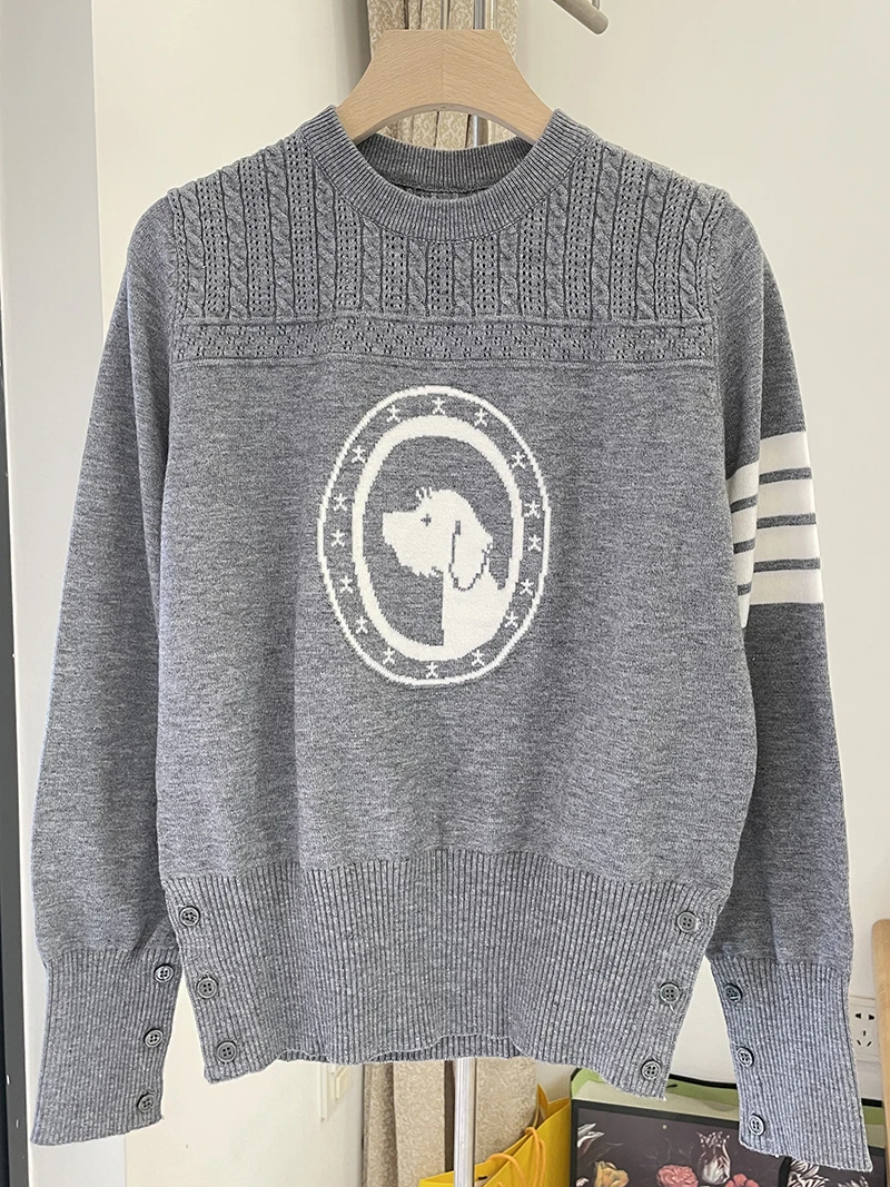 TB Puppy Sweater Round Neck Pullover Sweater Loose Casual Bottoming Shirt Cartoon Cute Dog Coat Tide
TB Puppy Sweater Round Neck Pullover Sweater Loose Casual Bottoming Shirt Cartoon Cute Dog Coat Tide