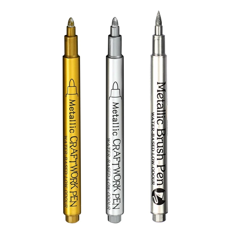 Kissbuty набор металлических маркеров 1/3 шт. золото/серебро/белый
Kissbuty набор металлических маркеров 1/3 шт. золото/серебро/белый