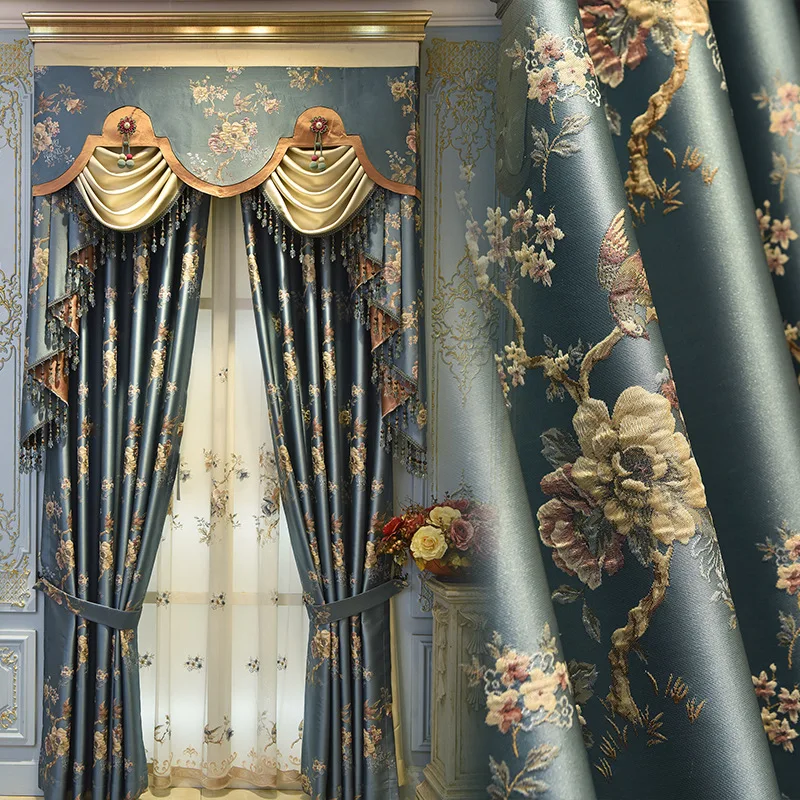 Curtains for Living Room Bedroom New American European Turkish High Precision Jacquard Villa Relief Craft Blackout Custom
Curtains for Living Room Bedroom New American European Turkish High Precision Jacquard Villa Relief Craft Blackout Custom