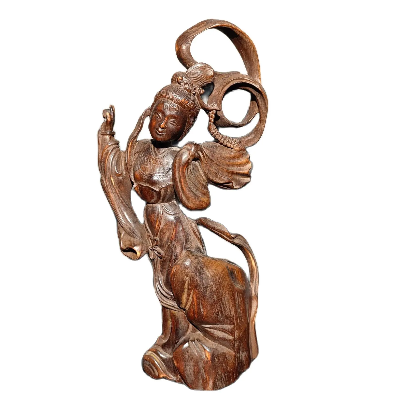 antique folk art wood carvings Wooden Chinese Carved fairy buddha women statue
antique folk art wood carvings Wooden Chinese Carved fairy buddha women statue