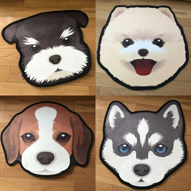 60X60cm 3D Cartoon Dog Head Shape Anti-Slip Thick Carpets Pet Dog Print Mats Bathroom Floor Kitchen Rugs
60X60cm 3D Cartoon Dog Head Shape Anti-Slip Thick Carpets Pet Dog Print Mats Bathroom Floor Kitchen Rugs