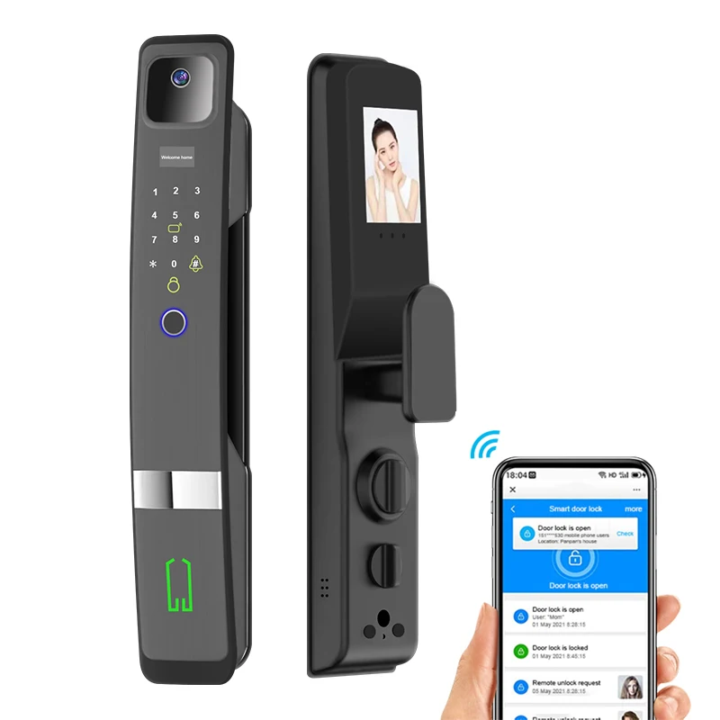 2022 New Design Wholesale Price Indoor Tuya App Electronic video doorbell Smart Door Lock with Camera
2022 New Design Wholesale Price Indoor Tuya App Electronic video doorbell Smart Door Lock with Camera