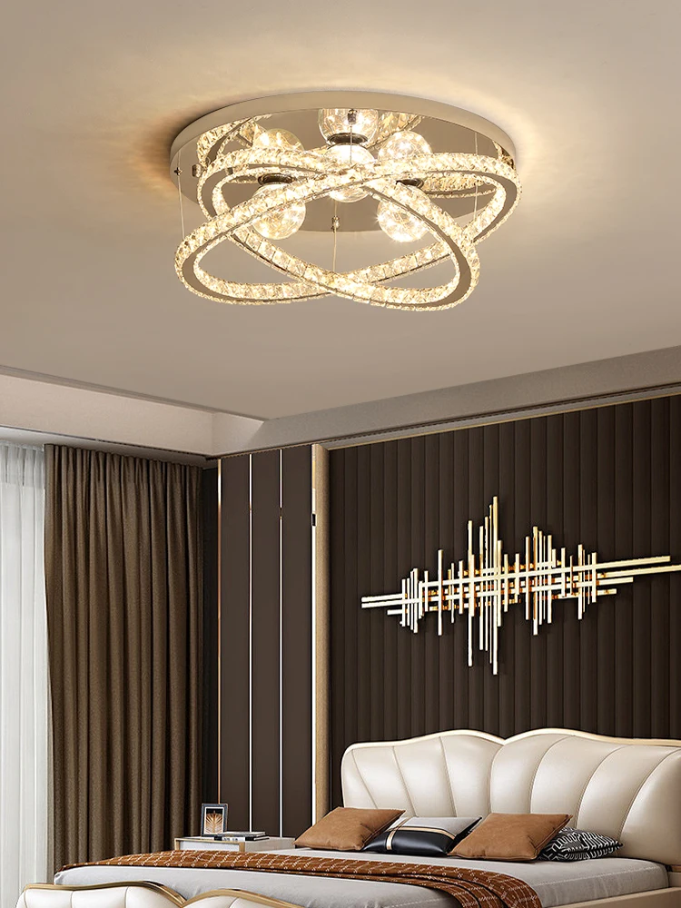 Round Ring Crystal Ceiling Lamp For Bedroom Living Room Study Home Silver Chrome Modern LED Chandelier Remote Control Lighting
Round Ring Crystal Ceiling Lamp For Bedroom Living Room Study Home Silver Chrome Modern LED Chandelier Remote Control Lighting