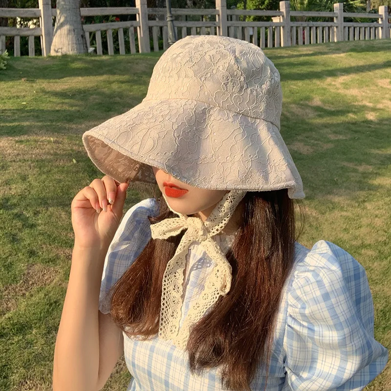 Lace Bucket Hat Women Cute Floral Fisherman Hat Summer Beach Visor Adjustable Ribbon Wide Brim Bonnet Elegant Cap Luxury
Lace Bucket Hat Women Cute Floral Fisherman Hat Summer Beach Visor Adjustable Ribbon Wide Brim Bonnet Elegant Cap Luxury