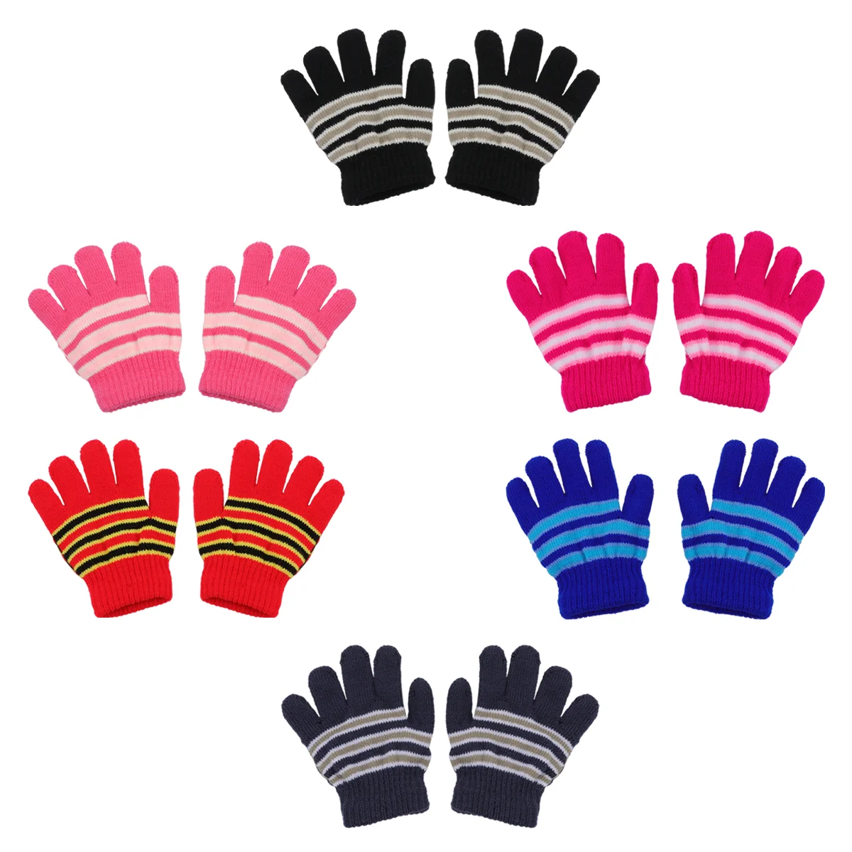 Gloves Kids Winter Mitten Knitted Warm Fullfinger Mittens Toddler Teens Ages Striped Children Knit Skiing Kid Syear 6 10 Old
Gloves Kids Winter Mitten Knitted Warm Fullfinger Mittens Toddler Teens Ages Striped Children Knit Skiing Kid Syear 6 10 Old