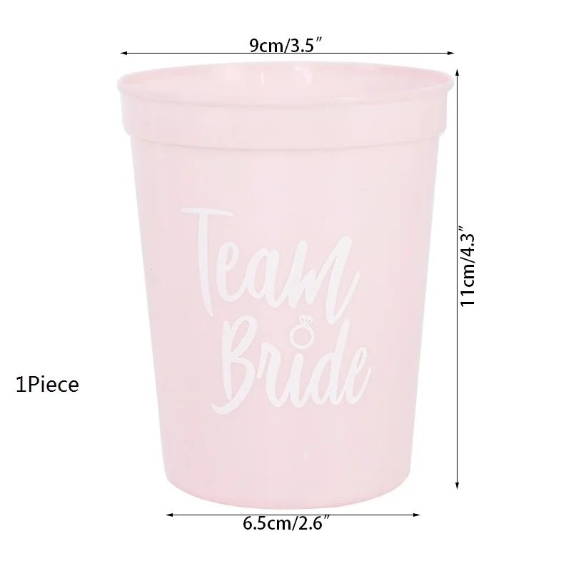 Пластиковые стаканы "Team Bride" розовые и белые
Пластиковые стаканы "Team Bride" розовые и белые