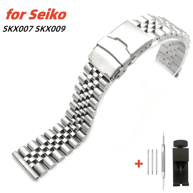 Stainless Steel Watchband 20mm 22mm Metal Solid Buckle for Rolex Water Ghost Oyster Diving Strap for Seiko SKX007 Bracelet Band
Stainless Steel Watchband 20mm 22mm Metal Solid Buckle for Rolex Water Ghost Oyster Diving Strap for Seiko SKX007 Bracelet Band