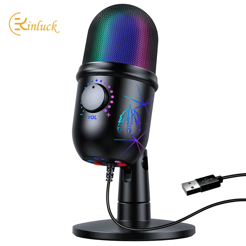 KINGLUCKY 2022 USB condenser microphone computer dubbing recording mobile phone live broadcast noise reduction RGB microphone
KINGLUCKY 2022 USB condenser microphone computer dubbing recording mobile phone live broadcast noise reduction RGB microphone