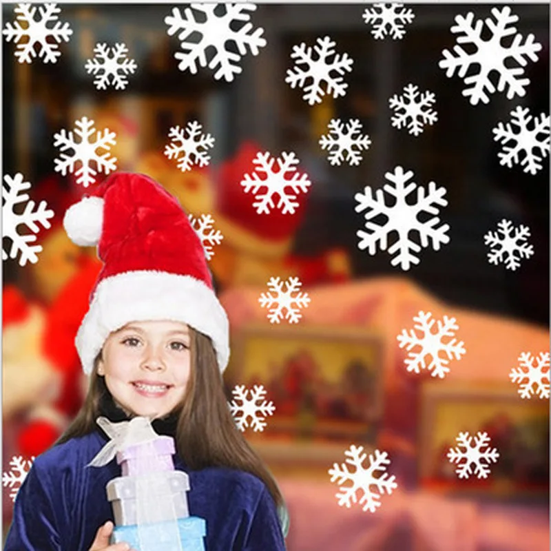 27pcs/lot Christmas White Snowflake Wall Stickers Glass Window Sticker Xmas Decorations for Home New Year Gift Navidad Decor
27pcs/lot Christmas White Snowflake Wall Stickers Glass Window Sticker Xmas Decorations for Home New Year Gift Navidad Decor