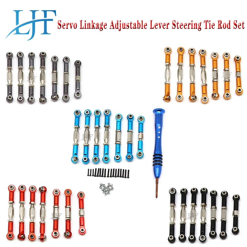 Metal Pull Rod Steering Tie Rod for WLtoys 144001 1/14 RC Car Servo Linkage Adjustable Lever Steering Tie Rod Set Upgrade Parts
Metal Pull Rod Steering Tie Rod for WLtoys 144001 1/14 RC Car Servo Linkage Adjustable Lever Steering Tie Rod Set Upgrade Parts