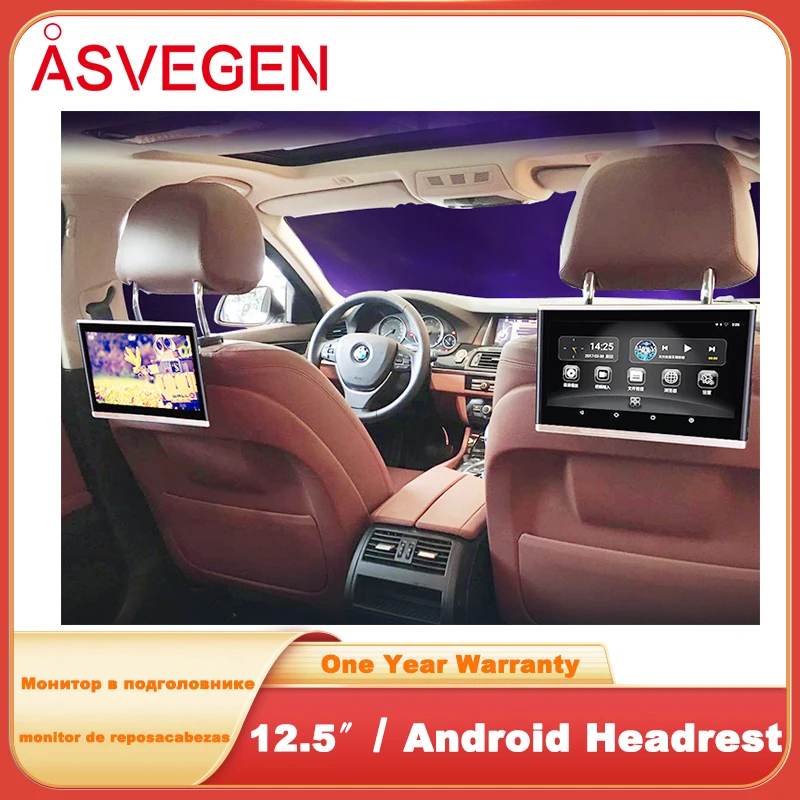 12.5 Inch Android 10 Headrest Car Display Parts 4K MP5 Monitors 1080P Video WIFI Bluetooth HDMI Airplay Tablet Multimedia 
12.5 Inch Android 10 Headrest Car Display Parts 4K MP5 Monitors 1080P Video WIFI Bluetooth HDMI Airplay Tablet Multimedia