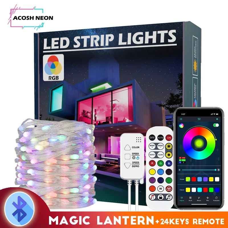 20M 200LED Bluetooth Music Sync Led String Lights with 24Key Remote Usb Power PVC Copper Wire LED Fairy Lights For Holiday Party
20M 200LED Bluetooth Music Sync Led String Lights with 24Key Remote Usb Power PVC Copper Wire LED Fairy Lights For Holiday Party