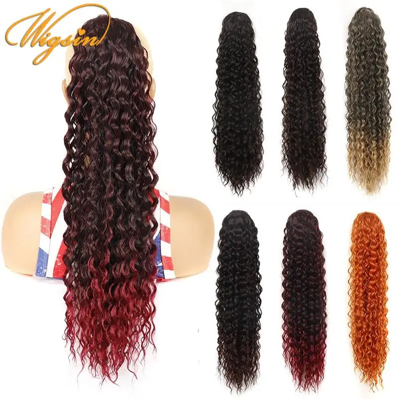 24Inch Synthetic Long Deep Curly Ponytail Draswtring Clip in Hair Extension Wig for Women
24Inch Synthetic Long Deep Curly Ponytail Draswtring Clip in Hair Extension Wig for Women