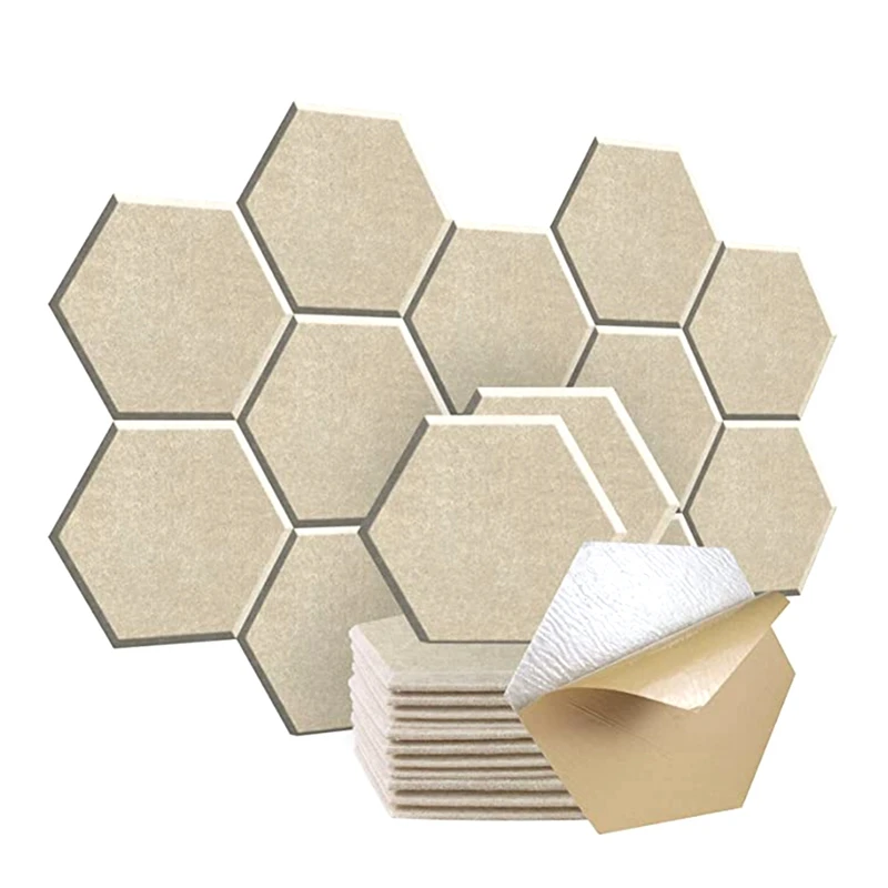 12 Piece Hexagonal Acoustic Panel, 12X10x 0.4Inch, Stylish Acoustic Walls For Home And Office (Light Camel Color)
12 Piece Hexagonal Acoustic Panel, 12X10x 0.4Inch, Stylish Acoustic Walls For Home And Office (Light Camel Color)