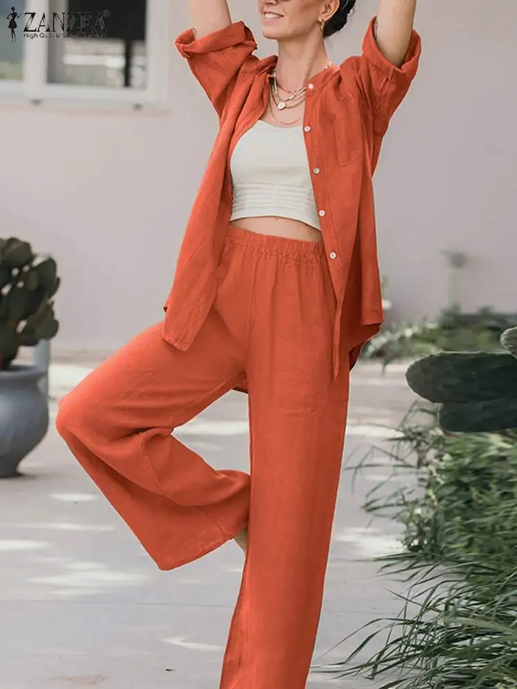 Causal Pants Sets Women Two Piece Set ZANZEA Elegant Work OL Suits Long Sleeve Blouse and Pants Fashion Urban Tracksuit 2PCS
Causal Pants Sets Women Two Piece Set ZANZEA Elegant Work OL Suits Long Sleeve Blouse and Pants Fashion Urban Tracksuit 2PCS