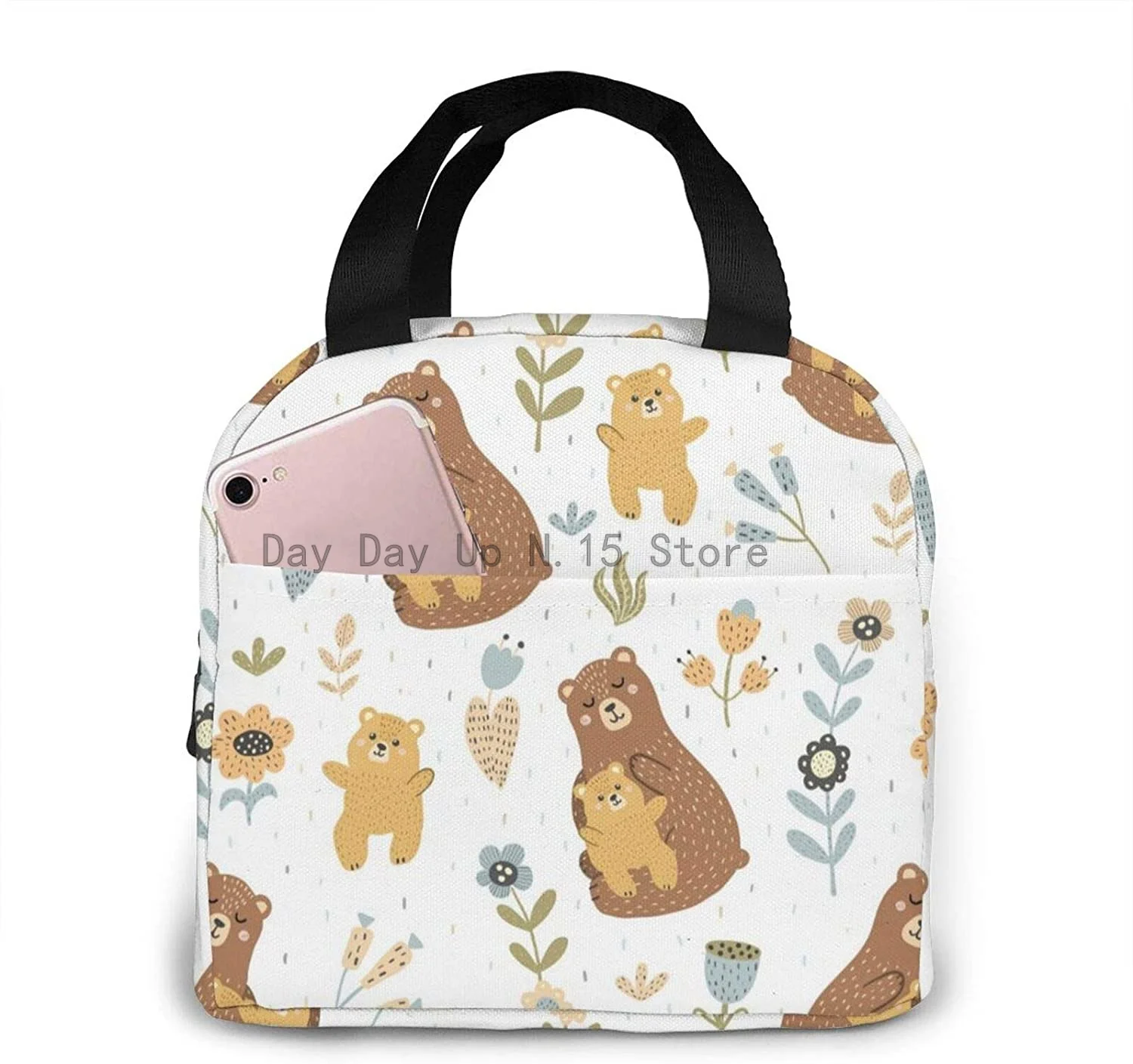 Mother Bear With Her Baby Lunch Bag Box Tote Organizer Lunch Container Insulated Zipper Meal Prep Cooler Handbag
Mother Bear With Her Baby Lunch Bag Box Tote Organizer Lunch Container Insulated Zipper Meal Prep Cooler Handbag