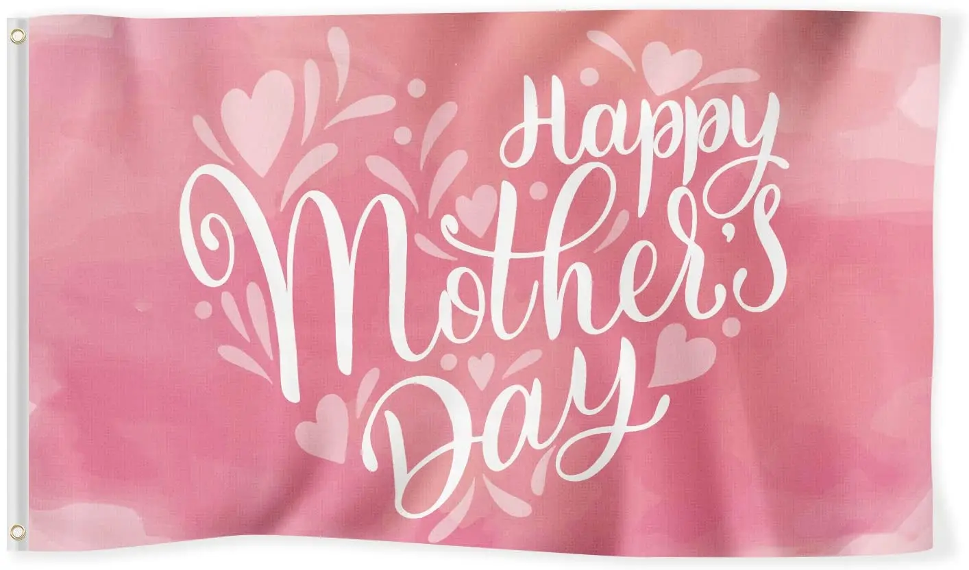 Happy Mother's Day Flag 3x5 Ft Mothers Day Banner Decorations Pink Flowers Decor Holiday Sign Home Decoration for Gifts
Happy Mother's Day Flag 3x5 Ft Mothers Day Banner Decorations Pink Flowers Decor Holiday Sign Home Decoration for Gifts