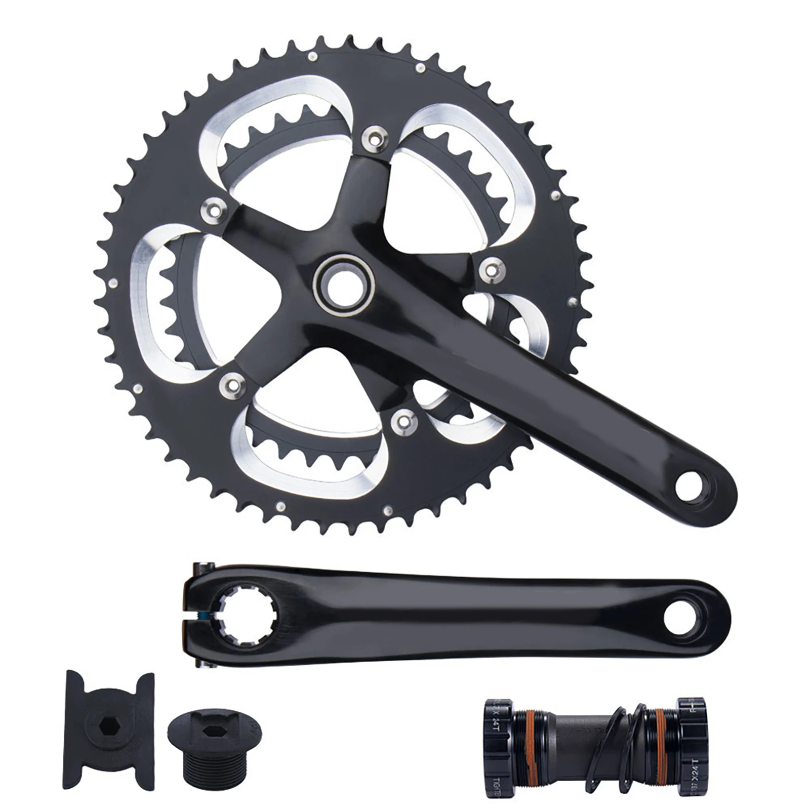 Road Bike Chainring Double Disc Aluminum Alloy 170mm 53-39T Crank Set Bicycle Sprocket 10-11 Speed Bikes Accessories Parts
Road Bike Chainring Double Disc Aluminum Alloy 170mm 53-39T Crank Set Bicycle Sprocket 10-11 Speed Bikes Accessories Parts