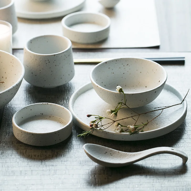 Japanese Simple Ceramic Tableware Soup Round Rice Bowl Food Dish Dinner Plate Household Western Steak Plate Dishes Set
Japanese Simple Ceramic Tableware Soup Round Rice Bowl Food Dish Dinner Plate Household Western Steak Plate Dishes Set