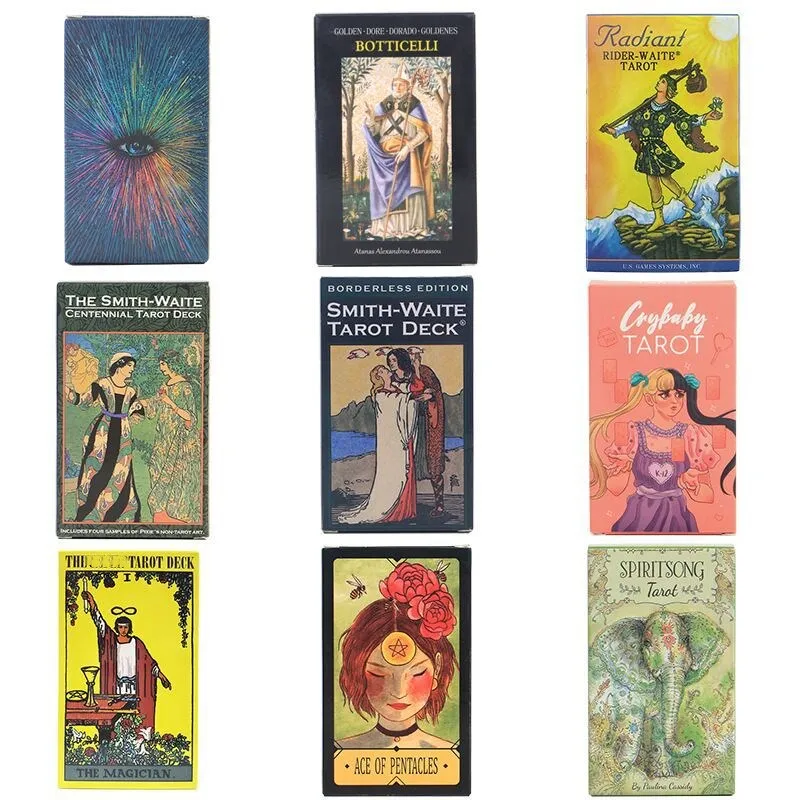 12*7cm Tarot English Cards Oracles Deck Mysterious Divination Tarot Deck for Women Girls Cards Board Game with paper manual
12*7cm Tarot English Cards Oracles Deck Mysterious Divination Tarot Deck for Women Girls Cards Board Game with paper manual