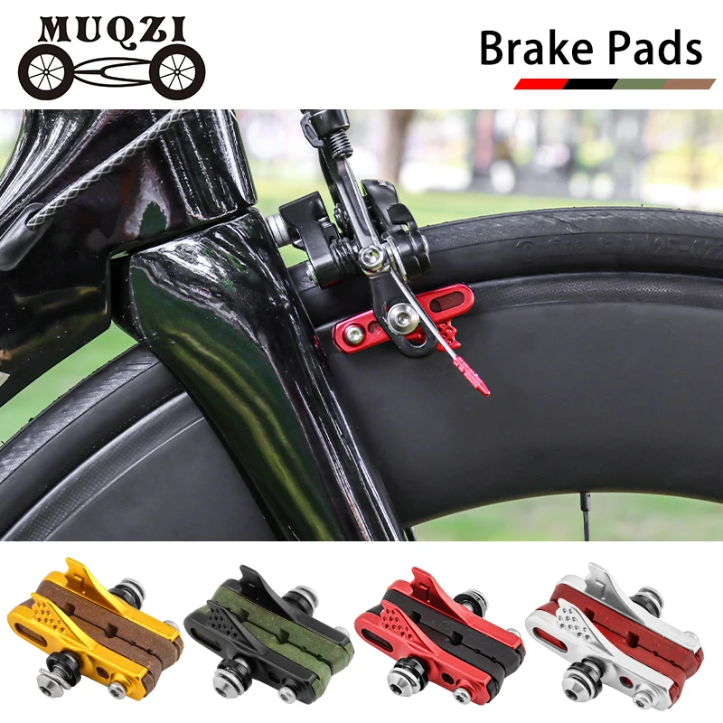 MUQZI Ultralight Bike Brake Pads Road Bicycle Caliper Brake Aluminum Alloy Rubber Block Low Wear Brakes for Carbon Fiber Wheels
MUQZI Ultralight Bike Brake Pads Road Bicycle Caliper Brake Aluminum Alloy Rubber Block Low Wear Brakes for Carbon Fiber Wheels
