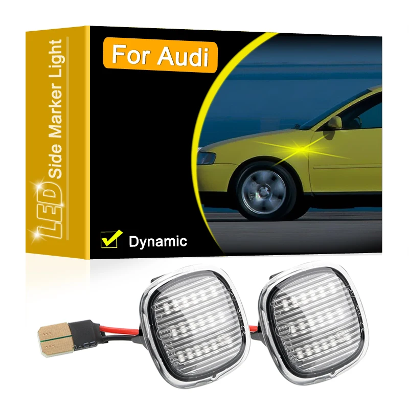 12V Clear Lens Dynamic LED Side Marker Lamp Assembly For Audi A3/8L A4/B5 A8/D2 Sequential Blinker Turn Signal Light
12V Clear Lens Dynamic LED Side Marker Lamp Assembly For Audi A3/8L A4/B5 A8/D2 Sequential Blinker Turn Signal Light
