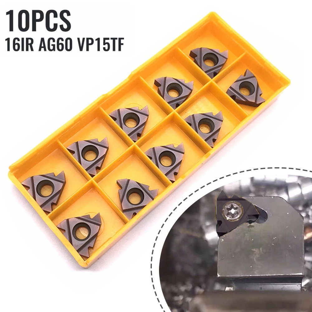 10pcs 16IR AG60 VP15TF Threading Blade CNC Carbide Insert For Stainless Steel Finishing And Semi-finishing Cast Iron
10pcs 16IR AG60 VP15TF Threading Blade CNC Carbide Insert For Stainless Steel Finishing And Semi-finishing Cast Iron