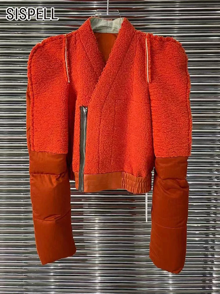 SISPELL Temperament Winter Coat For Women V Neck Long Sleeve Patchwork Zipper Casual Loose Vintage Parkas Female Autumn Clothes
SISPELL Temperament Winter Coat For Women V Neck Long Sleeve Patchwork Zipper Casual Loose Vintage Parkas Female Autumn Clothes