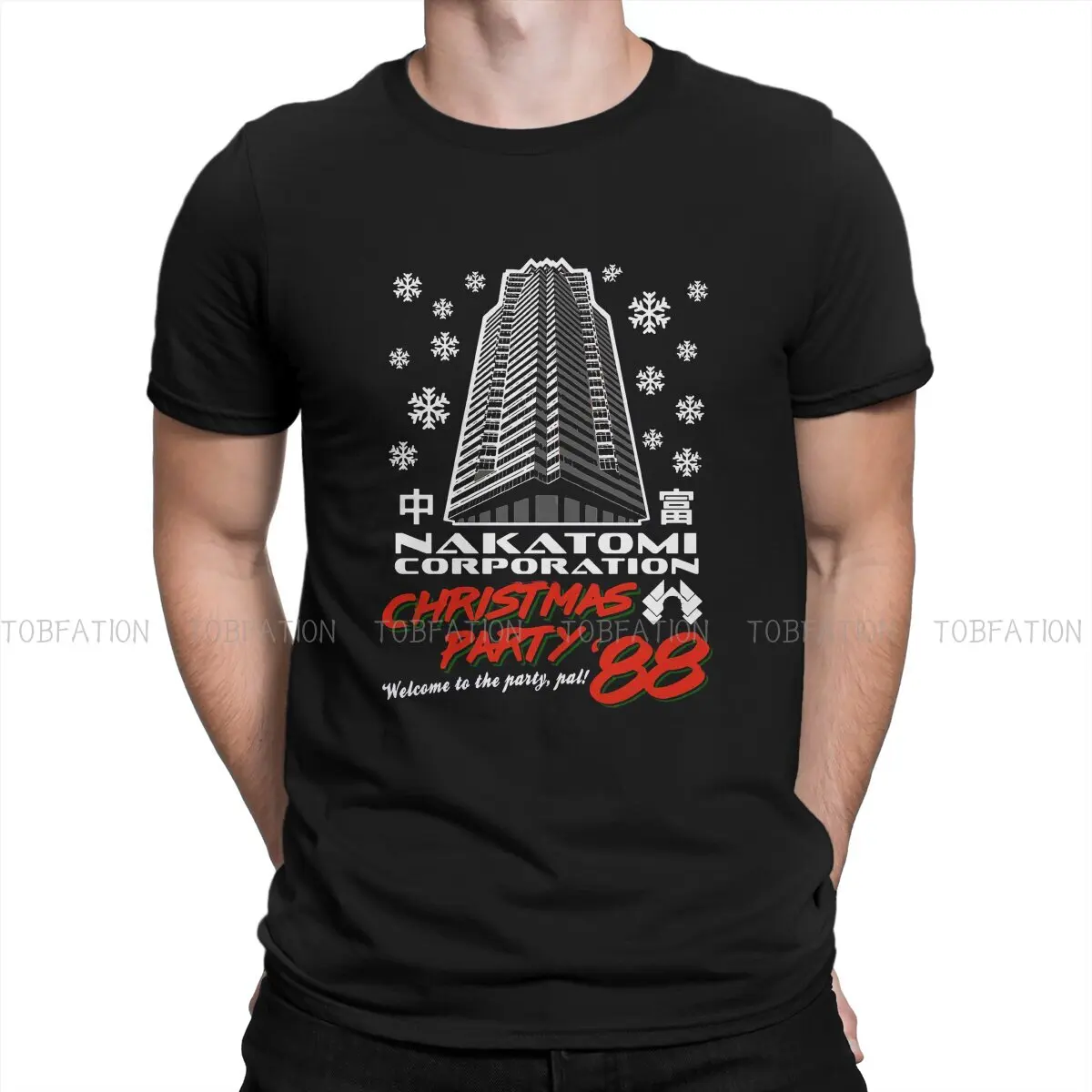Мужская футболка с принтом Брюса Виллиса и надписью Die Hard Movie Christmas Party 1988, хипстерская футболка Nakatomi Plaza Corporation в стиле Харадзюку
Мужская футболка с принтом Брюса Виллиса и надписью Die Hard Movie Christmas Party 1988, хипстерская футболка Nakatomi Plaza Corporation в стиле Харадзюку