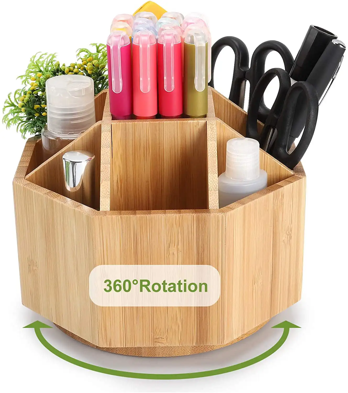 Bamboo Rotating Pencils Holder Art Supply Organizer Office Supplies Desktop Storage
Bamboo Rotating Pencils Holder Art Supply Organizer Office Supplies Desktop Storage